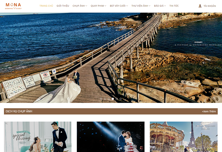 婚纱摄影工作室网站设计服务