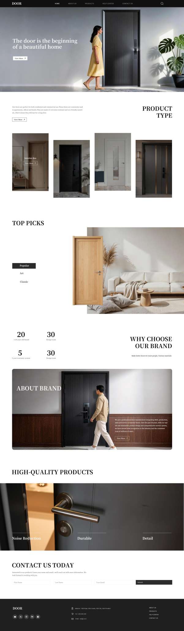 B2B-时尚五金建材木业自适应模板