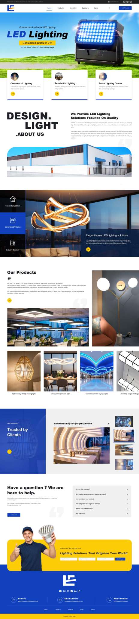 B2B-清新外贸led灯具