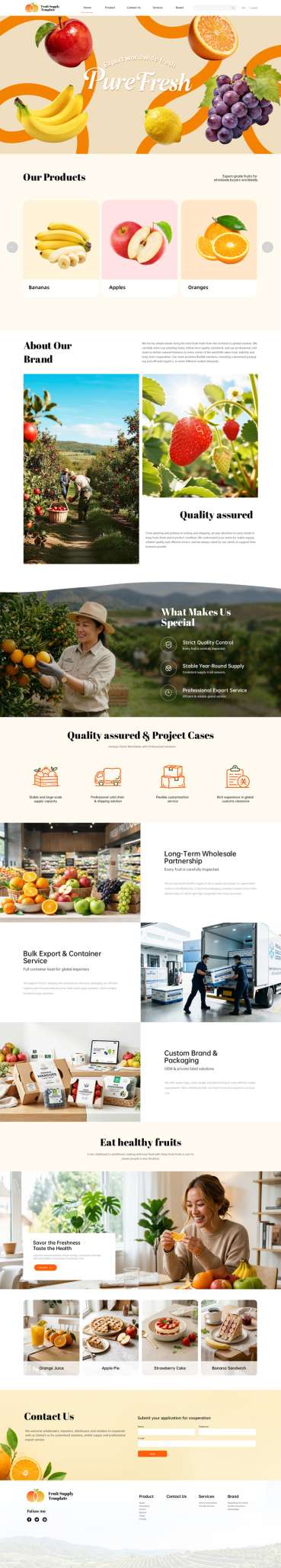 B2B-优质外贸蔬果网页模板