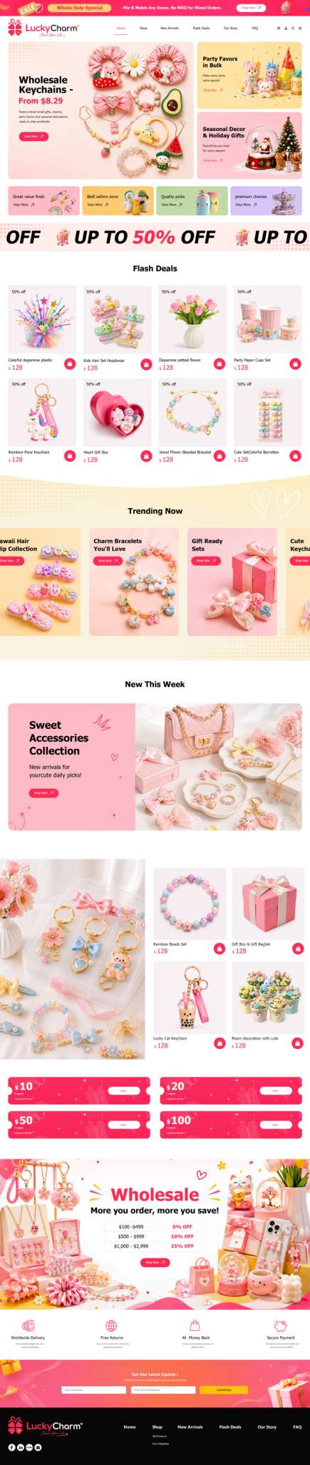 B2C-漂亮外贸百货饰品