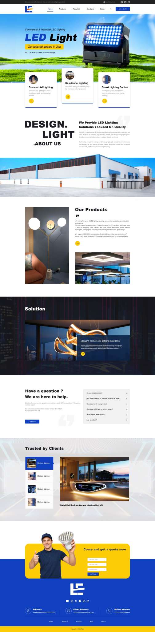 原创外贸LED照明灯具