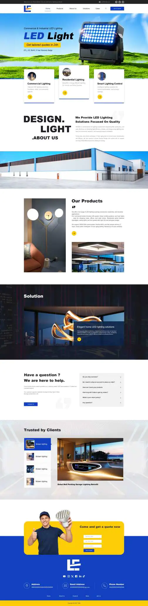 原创外贸LED照明灯具